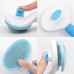Round Button Brush for Cats & Dogs | Easy Grooming Tool