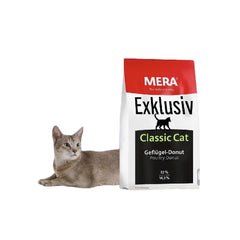 "Discover Mera Exklusiv Classic Cat Food – premium nutrition for optimal feline health & vitality. Made with high-quality ingredients to support digestion, immunity, and a shiny coat. Perfect for happy, healthy cats!"