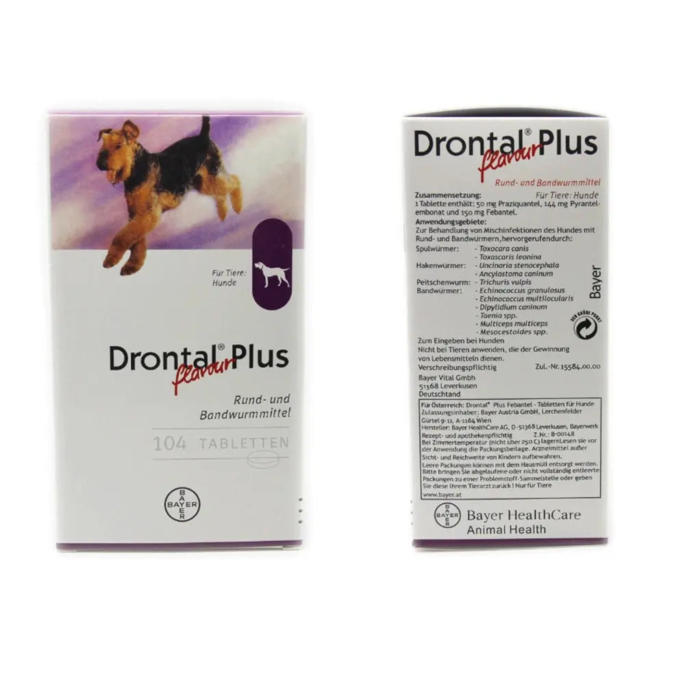 "Drontal Deworming Tablet for Dogs - Thailand | Effective Parasite Control & Worm Treatment. Vet-Recommended Dewormer for Healthy & Happy Dogs."