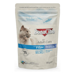 BonaCibo Pouch Wet Cat Food offers complete and balanced nutrition for kittens and adult cats. Made with high-quality ingredients, it supports healthy growth, strong immunity, and overall well-being. A delicious and nutritious meal for your feline friend