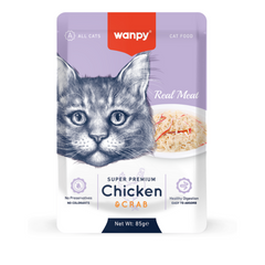 Treat your cat to Wanpy Real Meat Chicken Cat Treats – a high-protein, grain-free snack made with real chicken. Perfect for rewarding your feline with a delicious and nutritious treat!