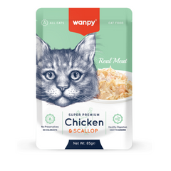 Treat your cat to Wanpy Real Meat Chicken Cat Treats – a high-protein, grain-free snack made with real chicken. Perfect for rewarding your feline with a delicious and nutritious treat!