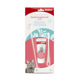 Dental Hygiene Set for Cats
A light cheese aroma improves acceptance and simplifies dental care.
2 tooth brushes with 3 different heads:
large brush head for the front teeth small brushes head for the molars.
Specification:50g