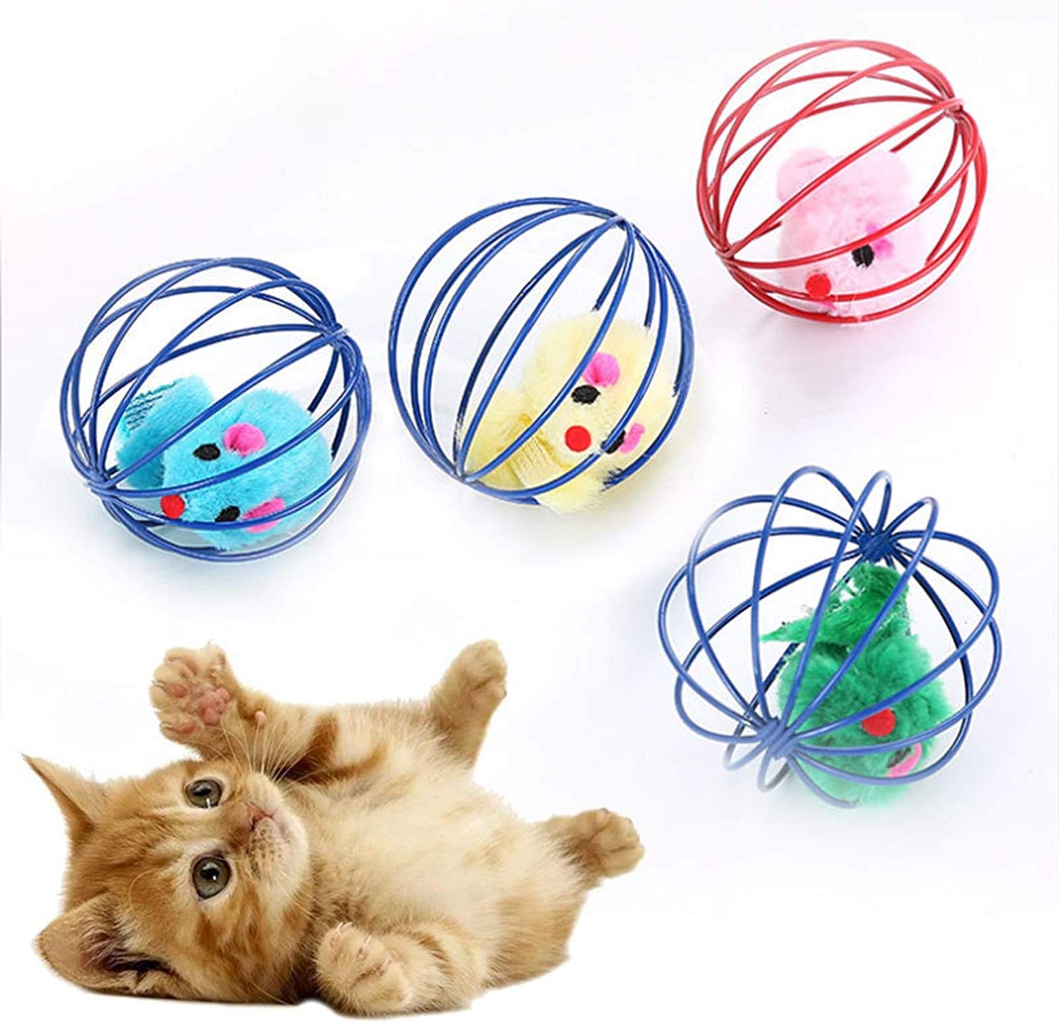 Keep your cat entertained with the Interactive Mouse Cage Ball Toy. Designed for fun and engaging play, this durable toy promotes exercise and mental stimulation. Shop online now!