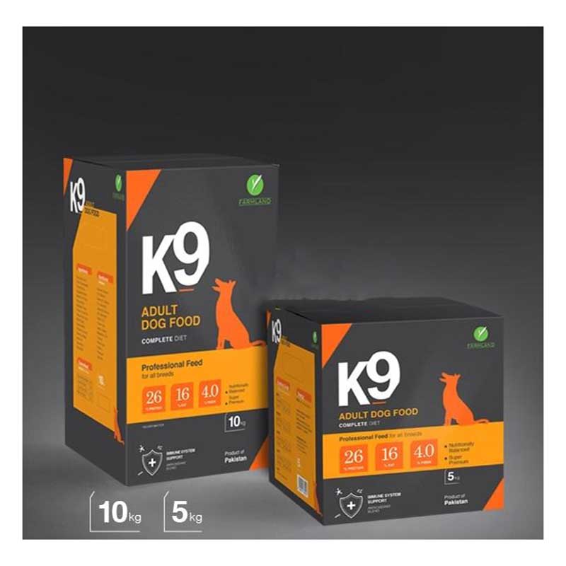 "Discover K9 Adult Dog Food, specially formulated to provide complete and balanced nutrition for your adult dog. Packed with essential nutrients to support overall health, energy, and vitality. Shop now!"