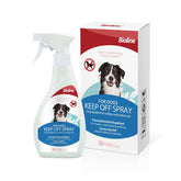 Keeps dogs away from the treated areas. For indoor and outdoor use.
