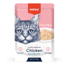 Treat your cat to Wanpy Real Meat Chicken Cat Treats – a high-protein, grain-free snack made with real chicken. Perfect for rewarding your feline with a delicious and nutritious treat!