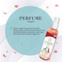 Bad smells caused by the pets’ body odour or the environment, can be eliminated in seconds, leaving a pleasant and lasting fragrance.