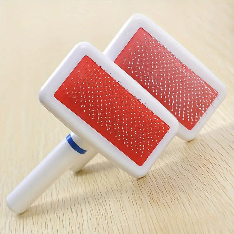 Keep your pet’s fur clean and tangle-free with the Plastic White Grooming Brush for Cats &amp; Dogs. Designed for gentle yet effective grooming, this brush removes loose hair, dirt, and dander while providing a soothing massage. Perfect for all coat types, ensuring a healthy and shiny coat. Shop now at PetsGrocery.pk!