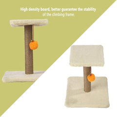Keep your cat entertained and protect your furniture with the Scratching Post with Single Rope. Made from durable materials, this sturdy cat scratcher satisfies your cat's natural scratching instincts while promoting healthy claws. Perfect for cats of all sizes, it provides endless fun and stress relief. Shop now at PetsGrocery.pk for fast delivery in Pakistan!