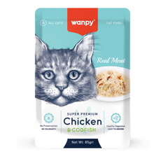 Treat your cat to Wanpy Real Meat Chicken Cat Treats – a high-protein, grain-free snack made with real chicken. Perfect for rewarding your feline with a delicious and nutritious treat!