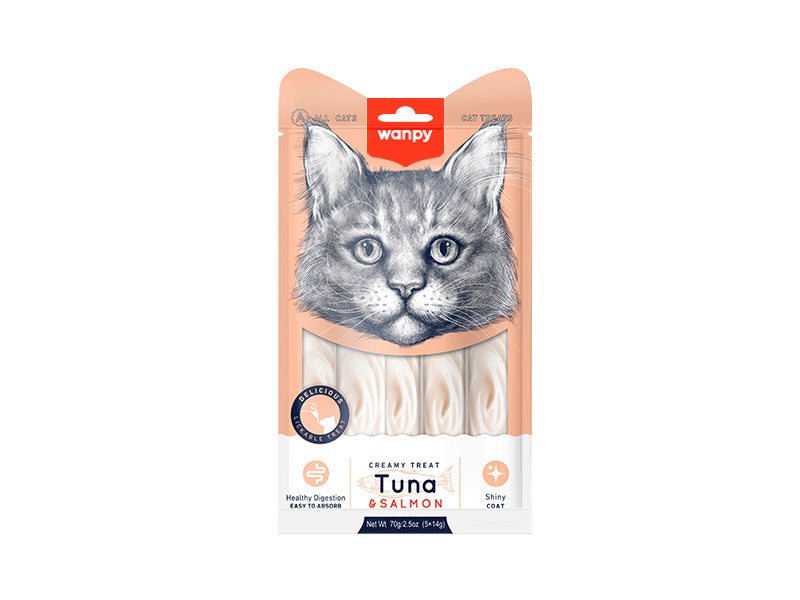 Treat your cat to Wanpy Creamy Treats – a delicious, nutrient-rich, and soft cat treat made with high-quality ingredients. Perfect for rewarding, training, or adding to meals for extra flavor and nutrition.