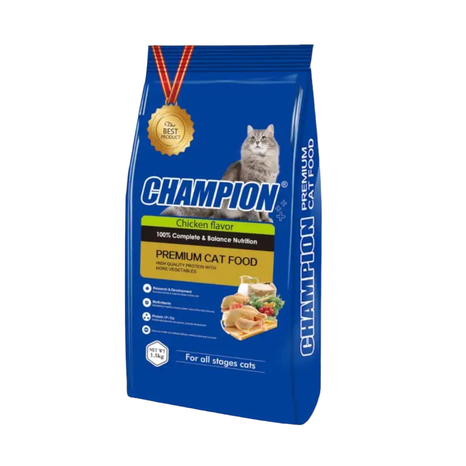 "Discover Champion Cat Food, offering premium nutrition to support optimal health and vitality for your feline friend. Perfect for maintaining a balanced diet and overall well-being. Shop now!"