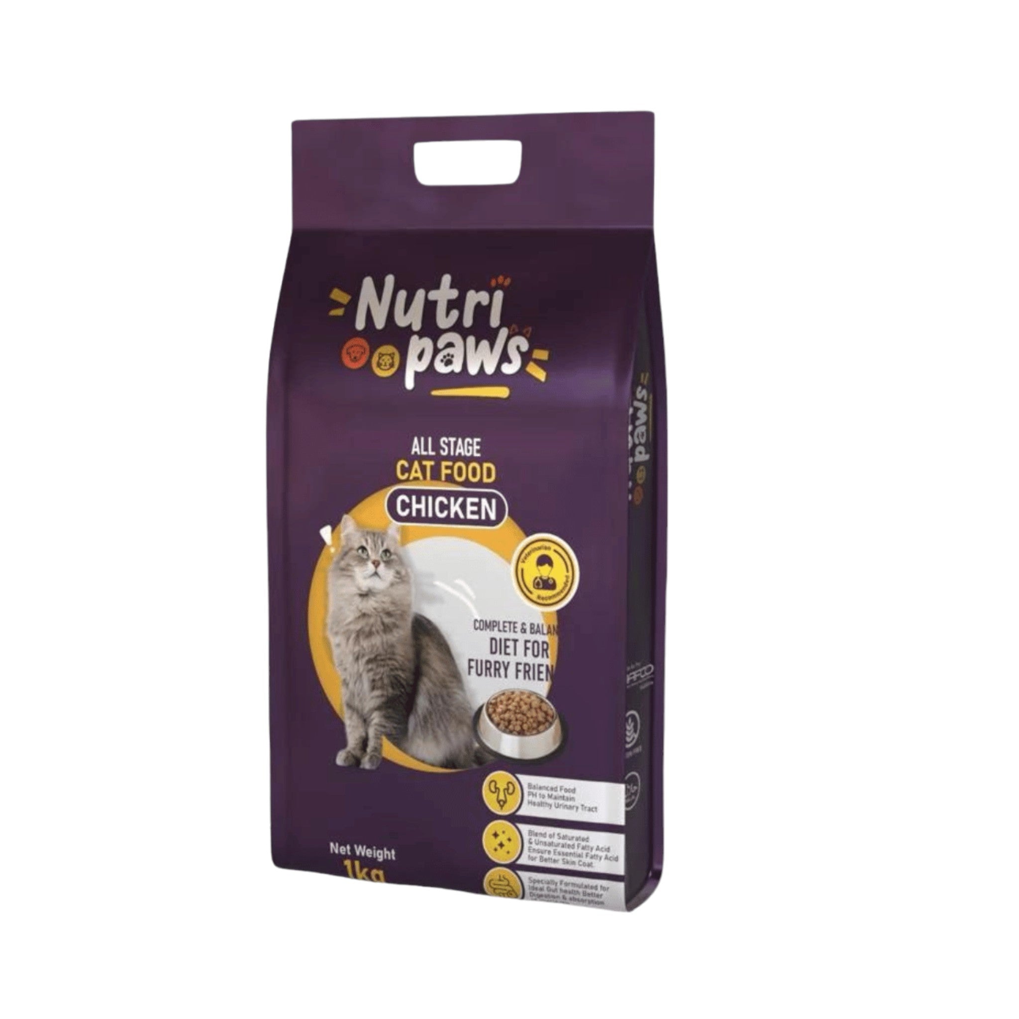 Nutripaws All Life Stage Cat Food Chicken - 1KG