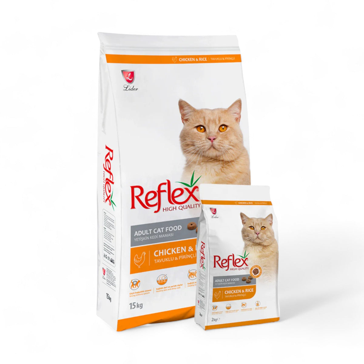 Reflex Adult Cat Food with Chicken &amp; Rice Formula offers complete and balanced nutrition for your cat. Made with high-quality ingredients to support overall health and vitality. Shop online now!