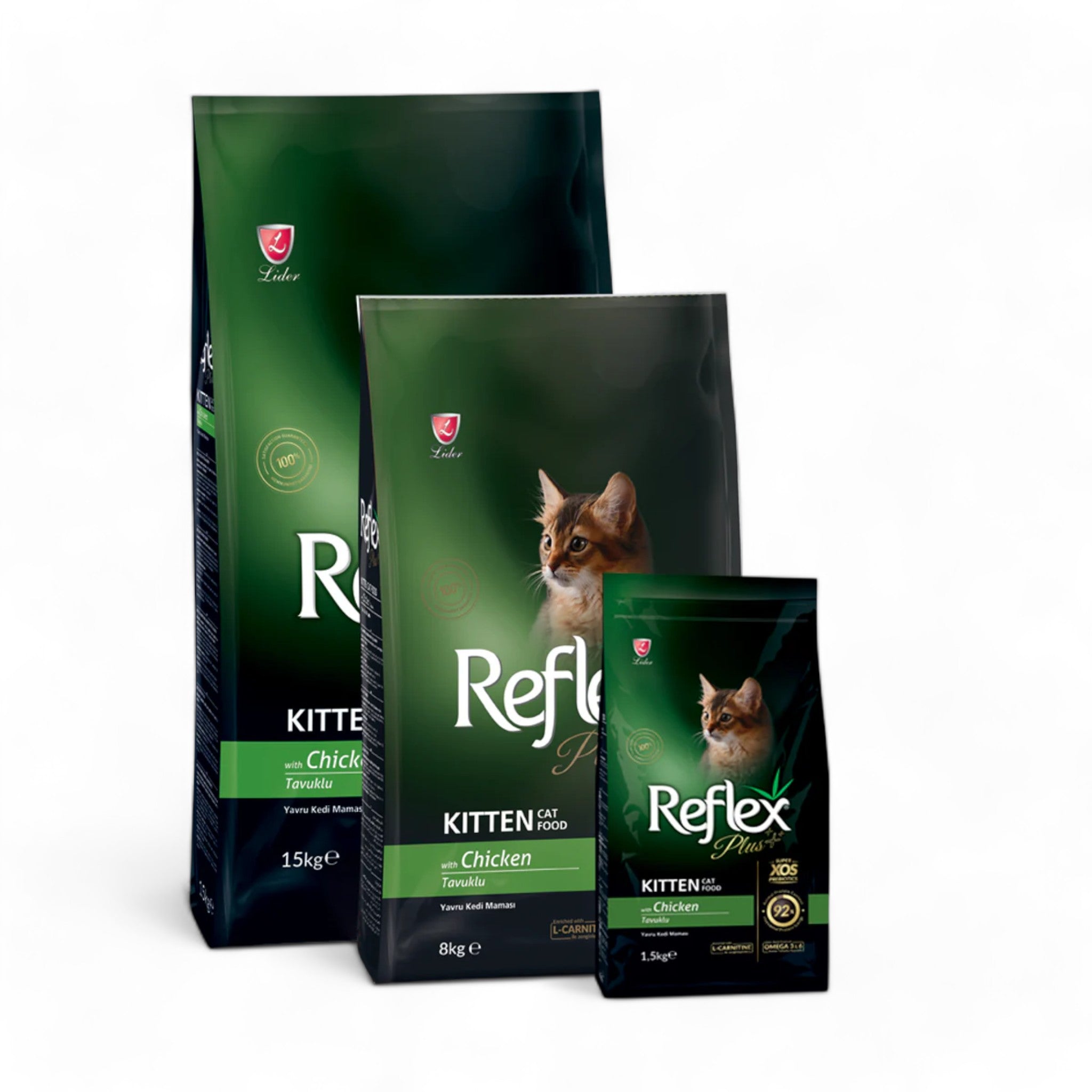 Reflex Plus Kitten Food provides premium, high-nutrition cat food tailored for optimal kitten growth and development. Packed with essential vitamins, minerals, and high-quality ingredients, it ensures your kitten stays healthy, active, and happy. Give your furry friend the best start in life!