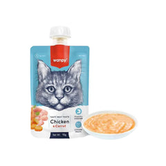 Give your cat a delicious and nutritious treat with Wanpy Cat Tasty Meat Paste – Chicken Flavor. Packed with high-quality protein, this creamy treat supports overall health and is perfect for rewarding or supplementing your cat’s diet.