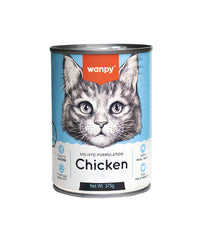 Wanpy Holistic Formulation Cat Can - 375g | Premium wet cat food with a holistic recipe, rich in essential nutrients for a healthy coat, strong muscles, and overall feline wellness. Perfect for adult cats of all breeds.
